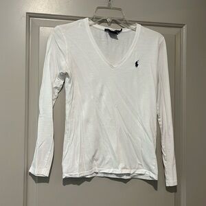 Ralph Lauren V Neck Long Sleeve Top